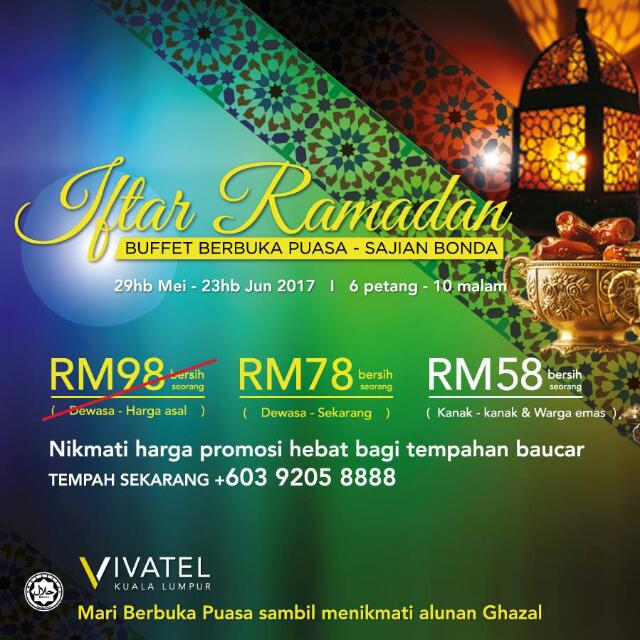 Four Star Hotel Iftar Ramadan Buffet Voucher Tickets Vouchers Gift Cards Vouchers On Carousell