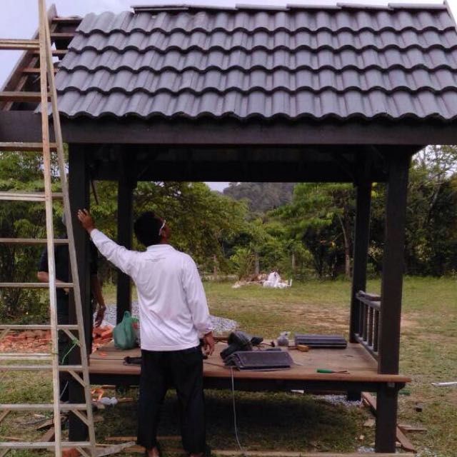 Gazebo 8z6 Kayu Cengal Seraya Home Furniture Home Decor On