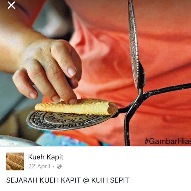 Kueh Kapitkueh Sepit