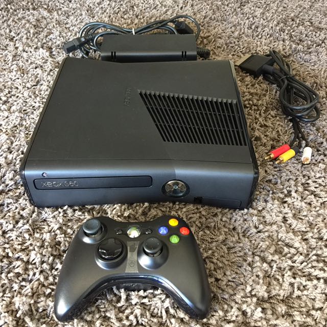 xbox 360 slim black