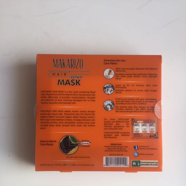 Makarizo Hair Mask Repair Health Beauty Hair Care On Carousell