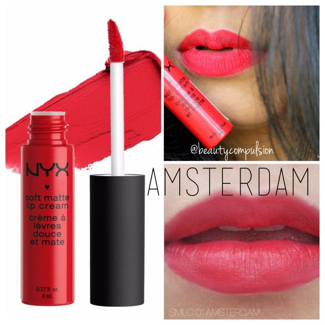 New Authentic Instock Nyx Soft Matte Lip Cream Amsterdam Lip