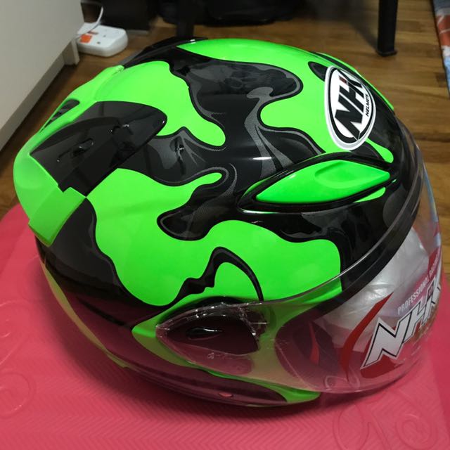 Nhk Road Fighter Helmet Green Black Motorcycles Motorcycle Apparel On Carousell Nhk Road Fighter Helmet Green Black Motorcycles Motorcycle Apparel On Carousell