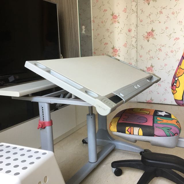 Original Kinder Fun Ergonomic Study Desk Furniture Tables Chairs On Carousell
