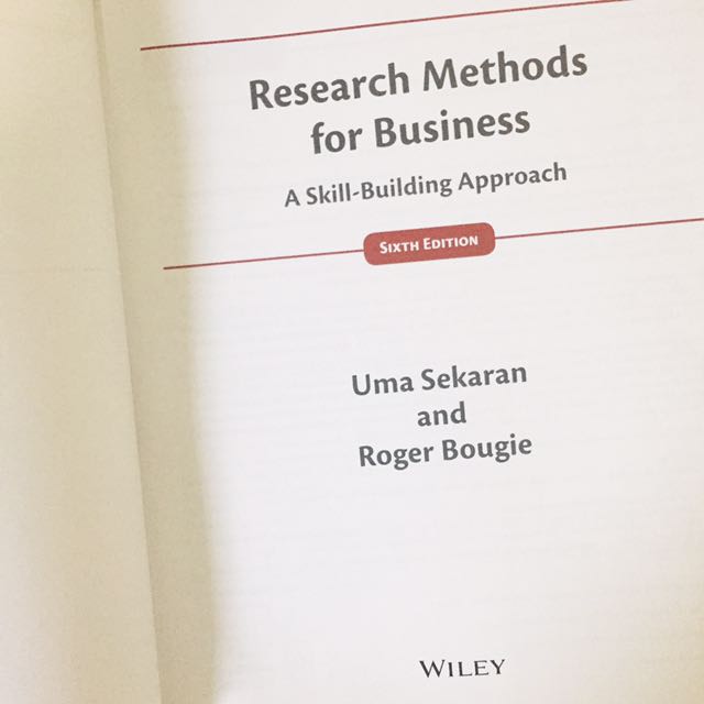 Research Methods For Business A Skill Building Approach Buku
