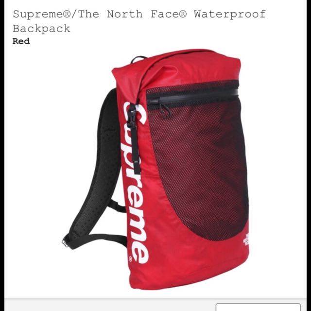 supreme ss17 backpack red