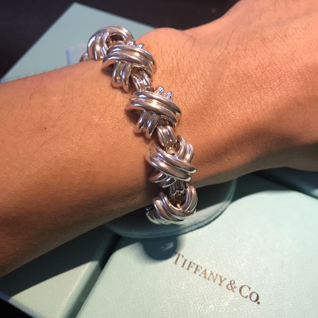 Tiffany signature x top bracelet