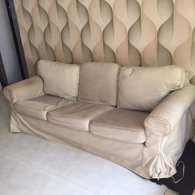 Used 3seater EKTORP Ikea Sofa, Furniture & Home Living, Furniture
