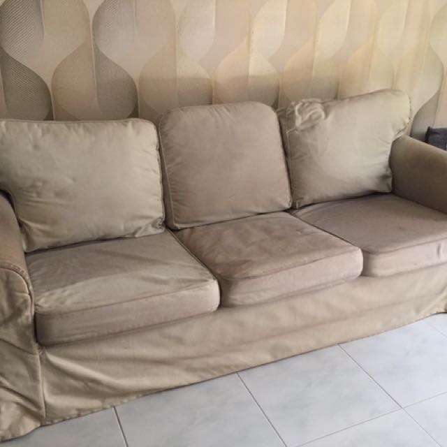 Used 3seater EKTORP Ikea Sofa, Furniture & Home Living, Furniture