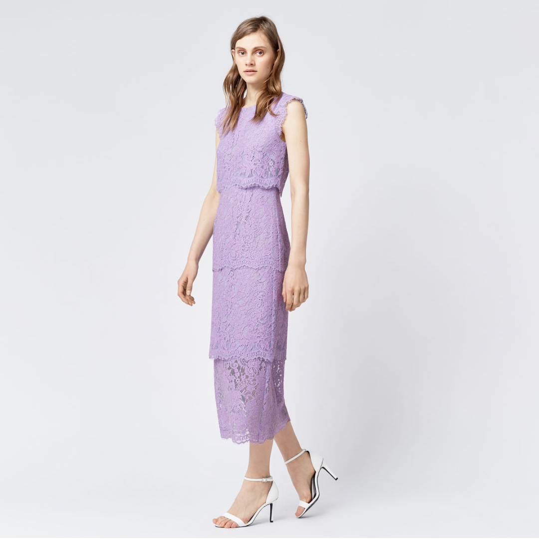 warehouse purple dress