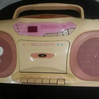 Hello Kitty CD/Cassette Player