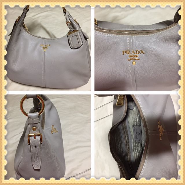 prada hobo beige