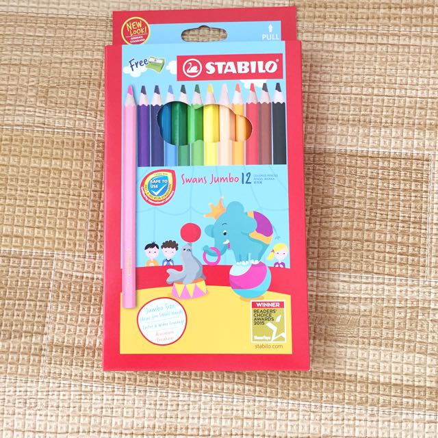 Stabilo Jumbo Brand New Stabilo Jumbo Colour Pencils Babies Kids On