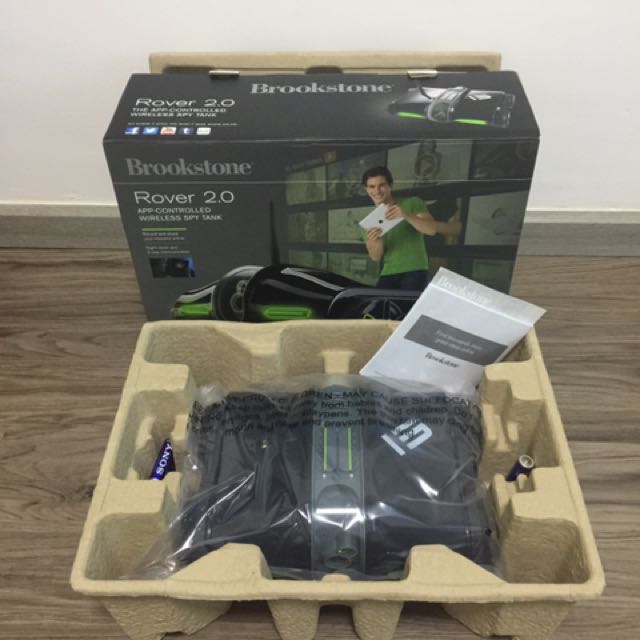 Brookstone Rover 2.0 AppControlled Wireless Spy Tank, Furniture & Home