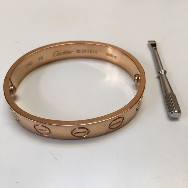 CARTIER ROSE GOLD LOVE BRACELET *REPLICA*, Women's Fashion, Accessories
