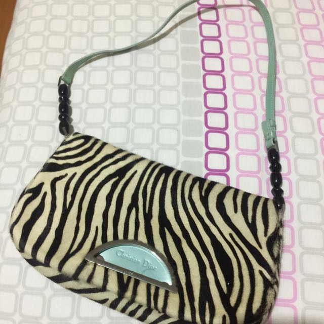 Christian Dior Zebra Skin Shoulder bag, Luxury, Bags & Wallets on Carousell