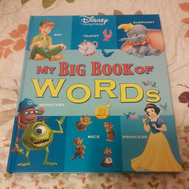 Disney Learning - My Big Book Of Words, 興趣及遊戲, 書本& 文具