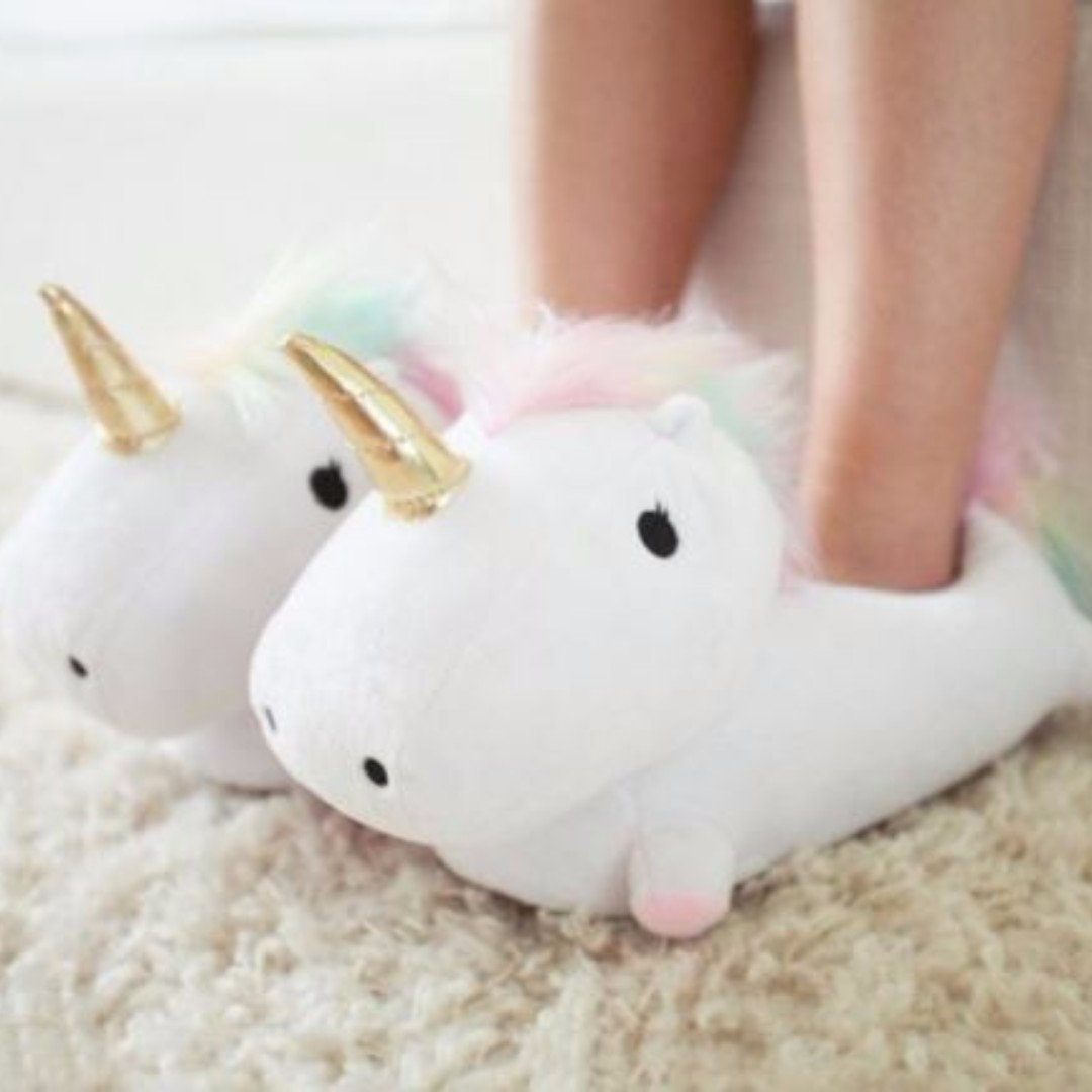 unicorn soft slippers