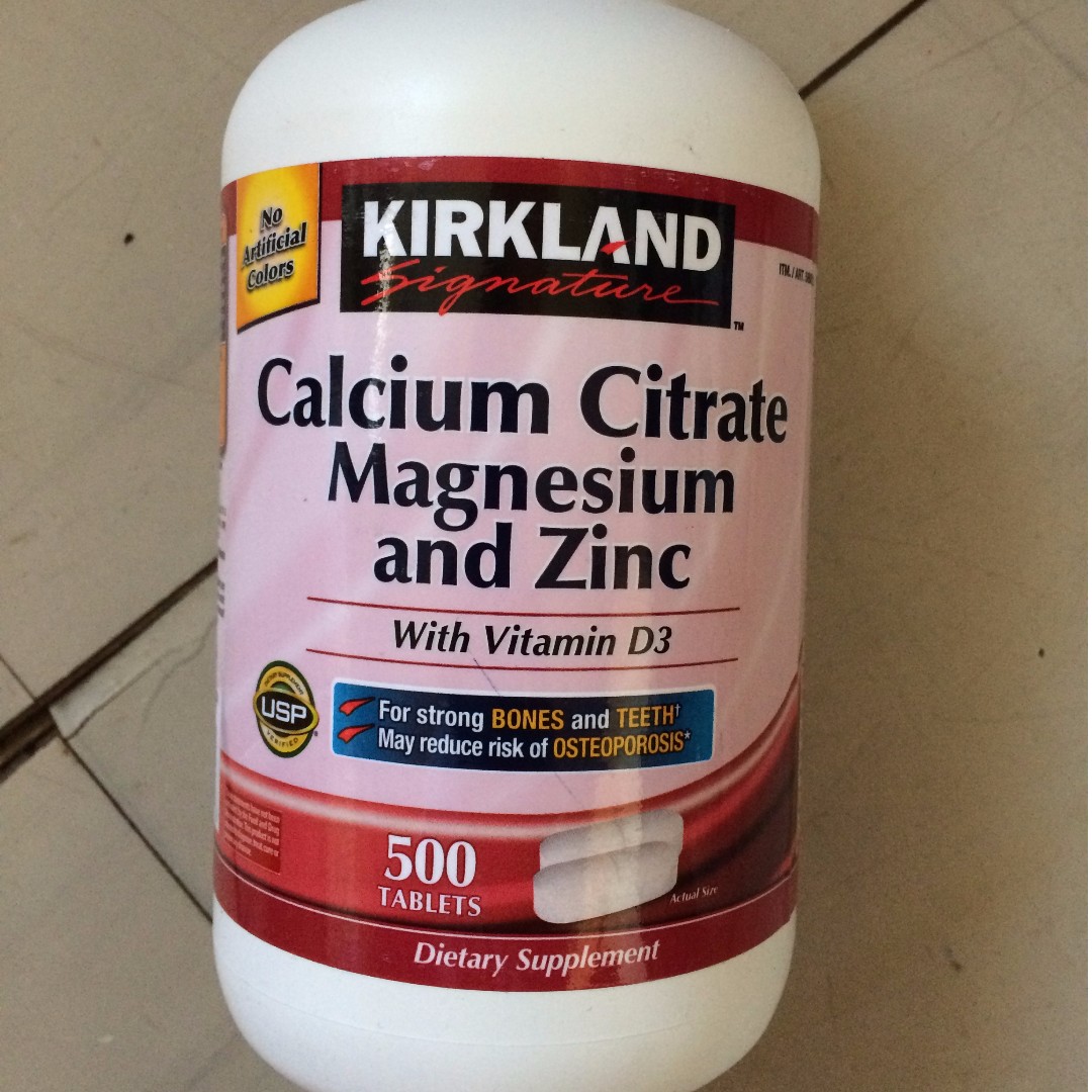 Kirkland Calcium Citrate Magnesium And Zinc With Vitamin D