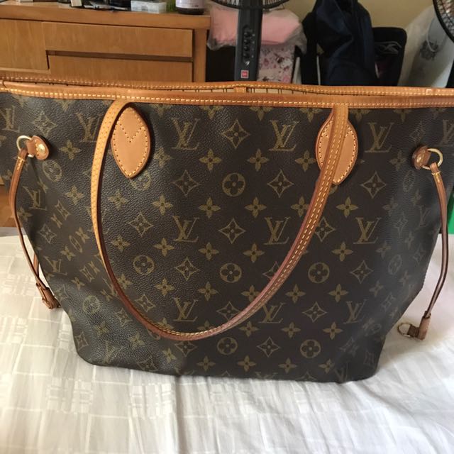 LV Neverfull multicolor MM, Luxury, Bags & Wallets on Carousell