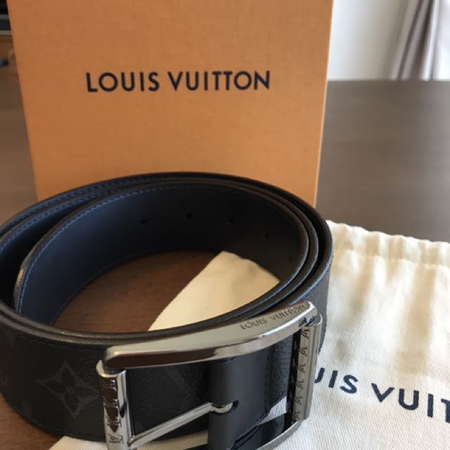 LV Broken 40mm Reversible Belt Monogram Eclipse - Accessories