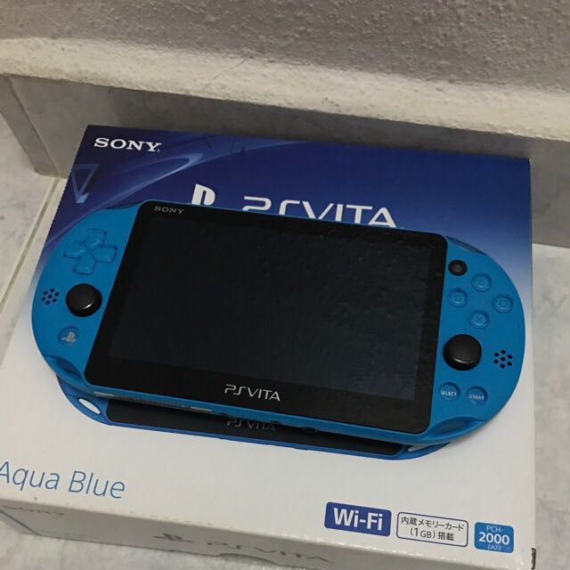 Console Sony Playstation PS Vita Aqua Blue PCH-2000 ZA23 Solo PSV - Foto 7