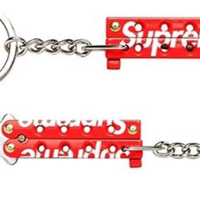 Supreme Butterfly Knife Keychain