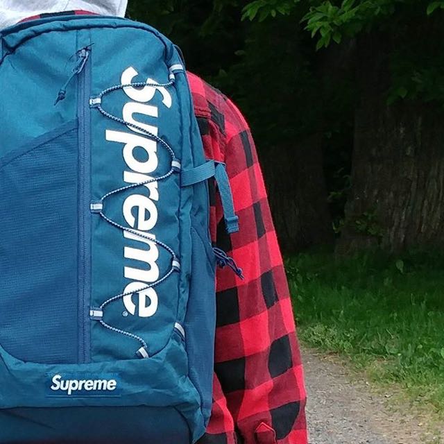 supreme ss17 backpack teal