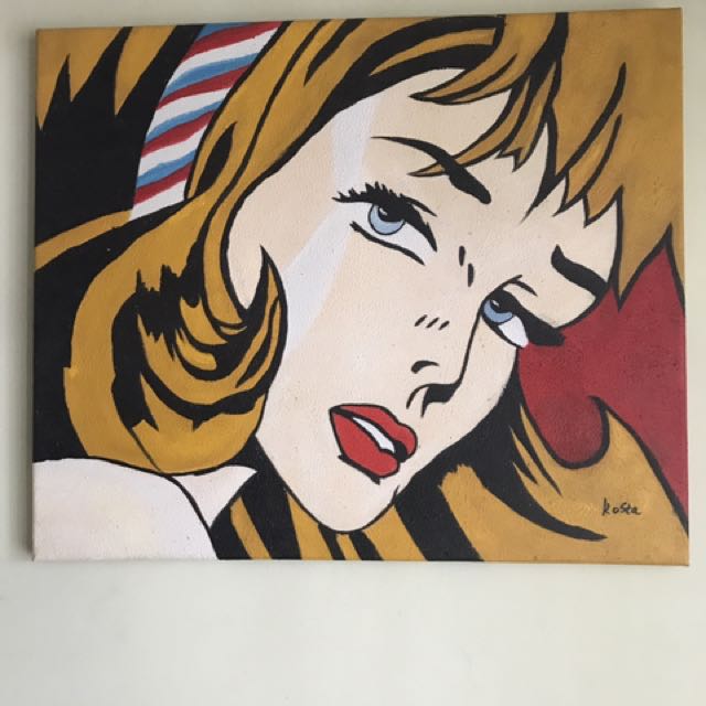60s Pop Art Style Painting Home Furniture Home Decor On Carousell