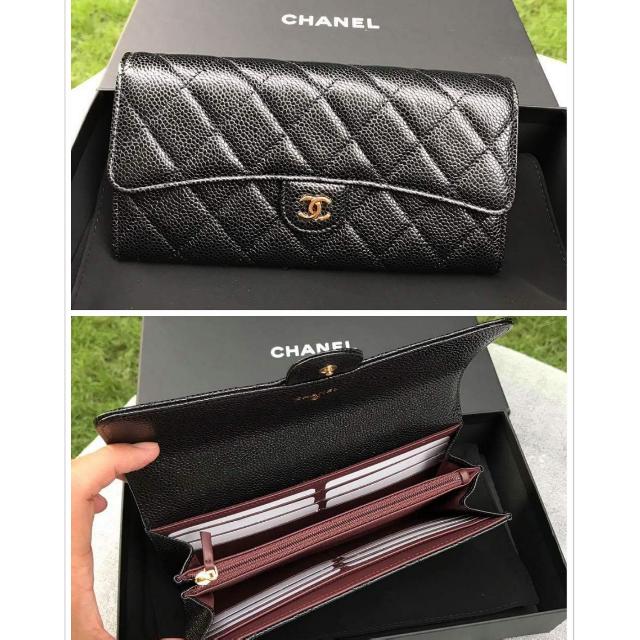 authentic chanel bifold caviar wallet, Luxury, Bags & Wallets on Carousell