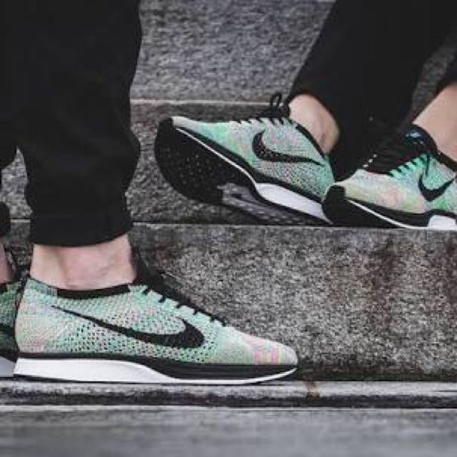 Authentic Nike Flyknit Racers Limited Edition 'Multi-colored', Men's ...