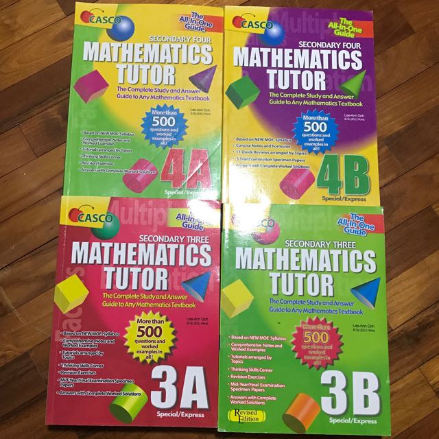 Casco Mathematics Tutor 3a 3b 4a 4b Books Stationery