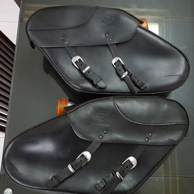 dyna leather saddlebags