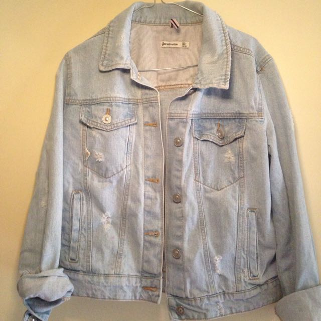 Jaket discount jeans stradivarius