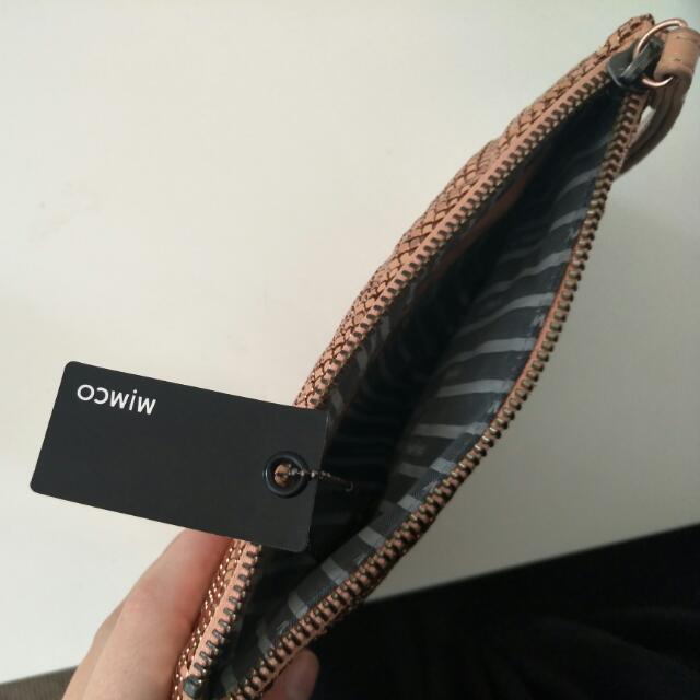 Mimco rose gold clutch outlet