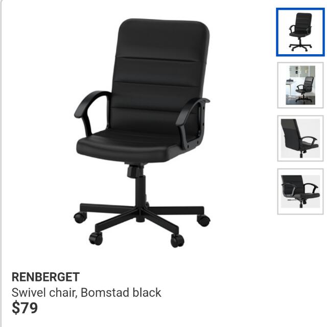 Office Chair Ikea, Furniture & Home Living, Furniture, Chairs on Carousell