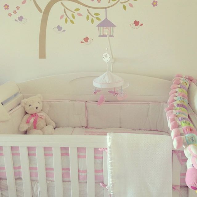 pottery barn cot bumper