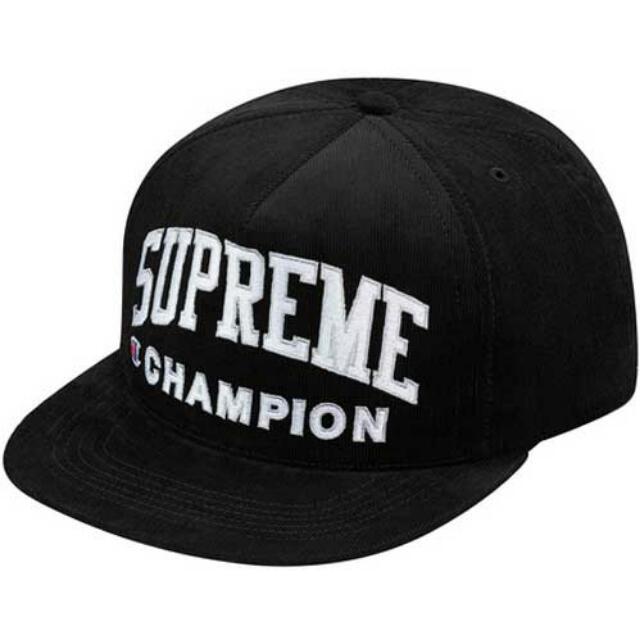 supreme x champion snapback