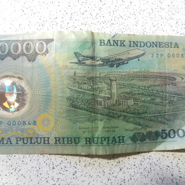 Uang Kertas Kuno Plastik Rp 50 000 Gambar Soeharto Antik Uang Lama Di Carousell