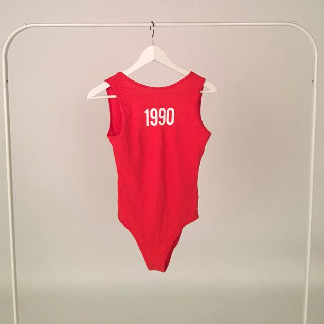 zara red bodysuit