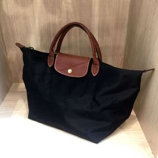 Longchamp Bag Medium Tops Carou Singapore Longchamp Authentic Bag Medium Black