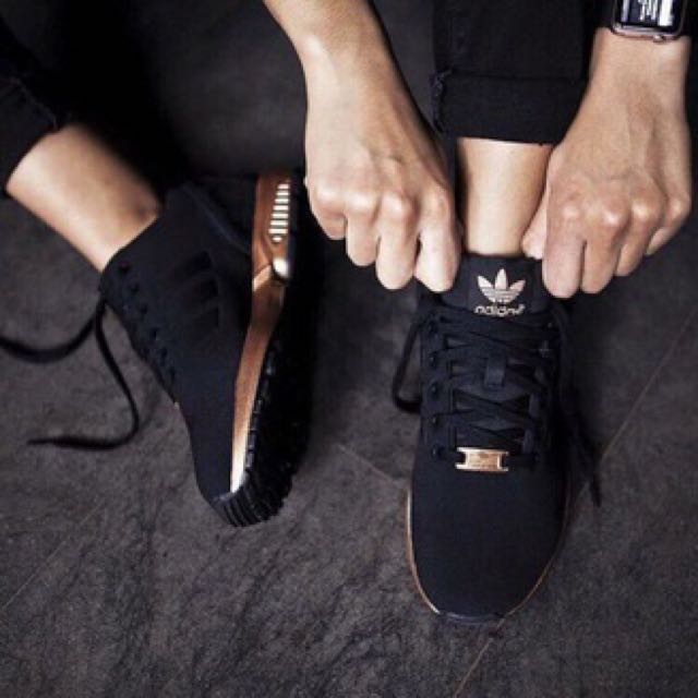adidas zx flux rose gold