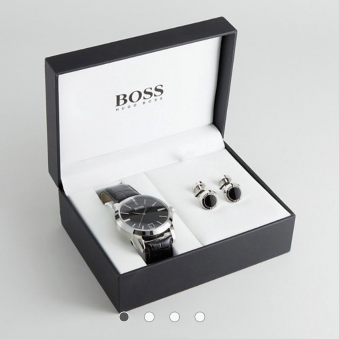 hugo boss watch cufflink gift set