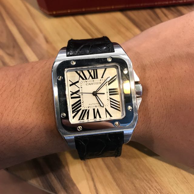 Cartier santos 100 top l
