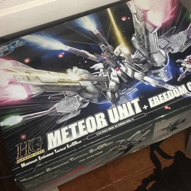 Hg 高達模型 流星號meteor Unit 自由高達freedom Gundam 興趣及遊戲 玩具 遊戲類 Carousell