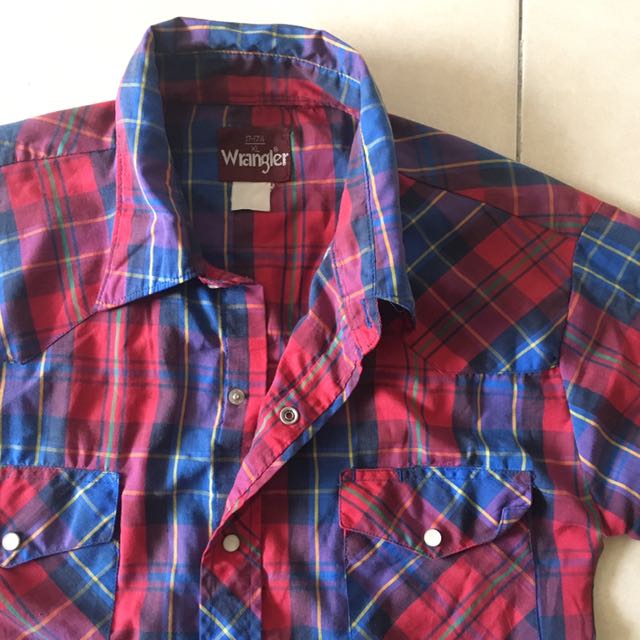 KEMEJA WRANGLER, Men's Fashion, Bottoms, Jeans on Carousell