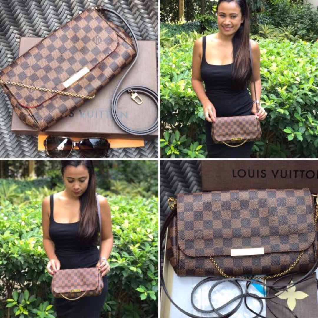 100% Authentic LV Favorite PM Damier Ebene, Luxury, Bags & Wallets on  Carousell