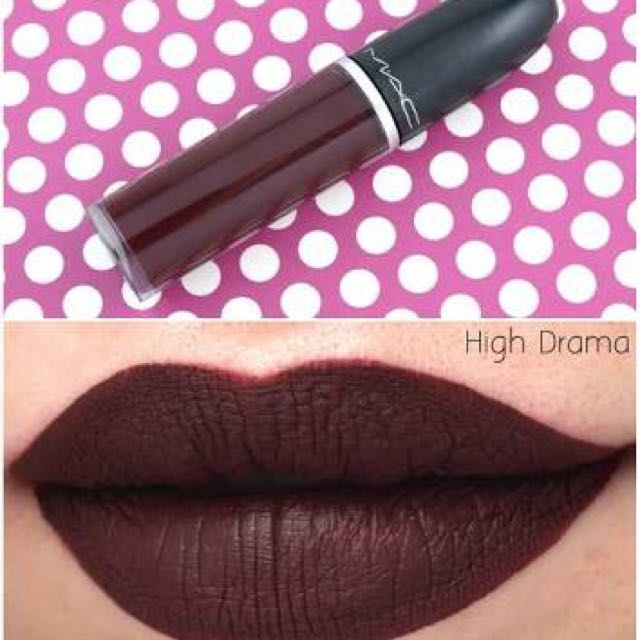 mac high drama lipstick
