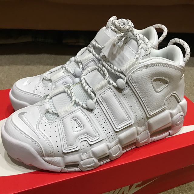 air uptempo triple white