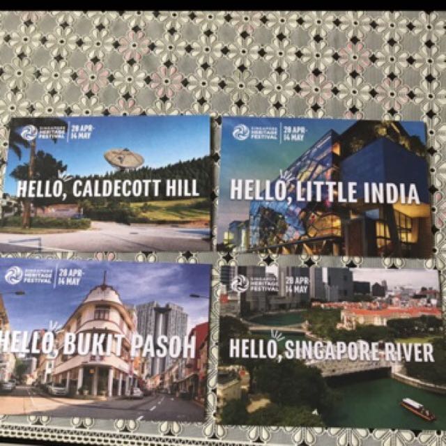 Singapore Heritage Postcards, Everything Else on Carousell